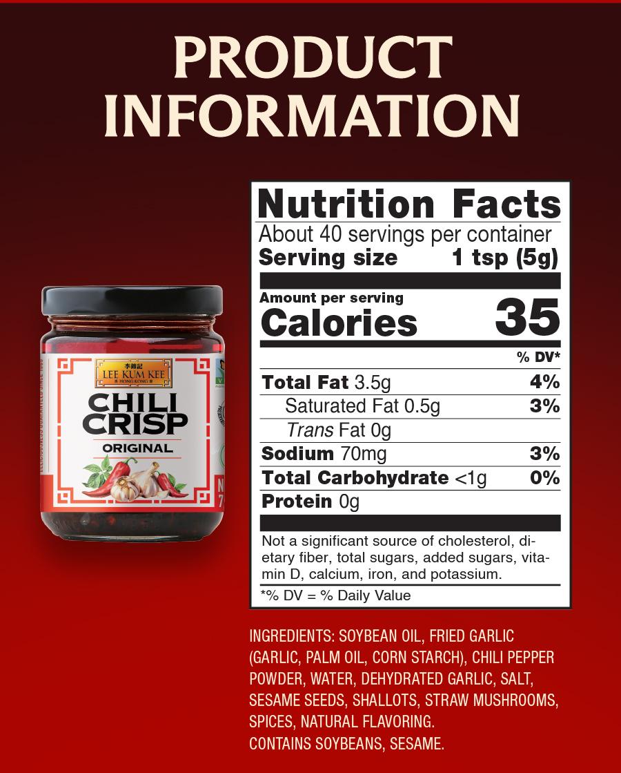 Lee Kum Kee Chili Crisp 3-Pack – Spicy, Crunchy & Flavorful Trio