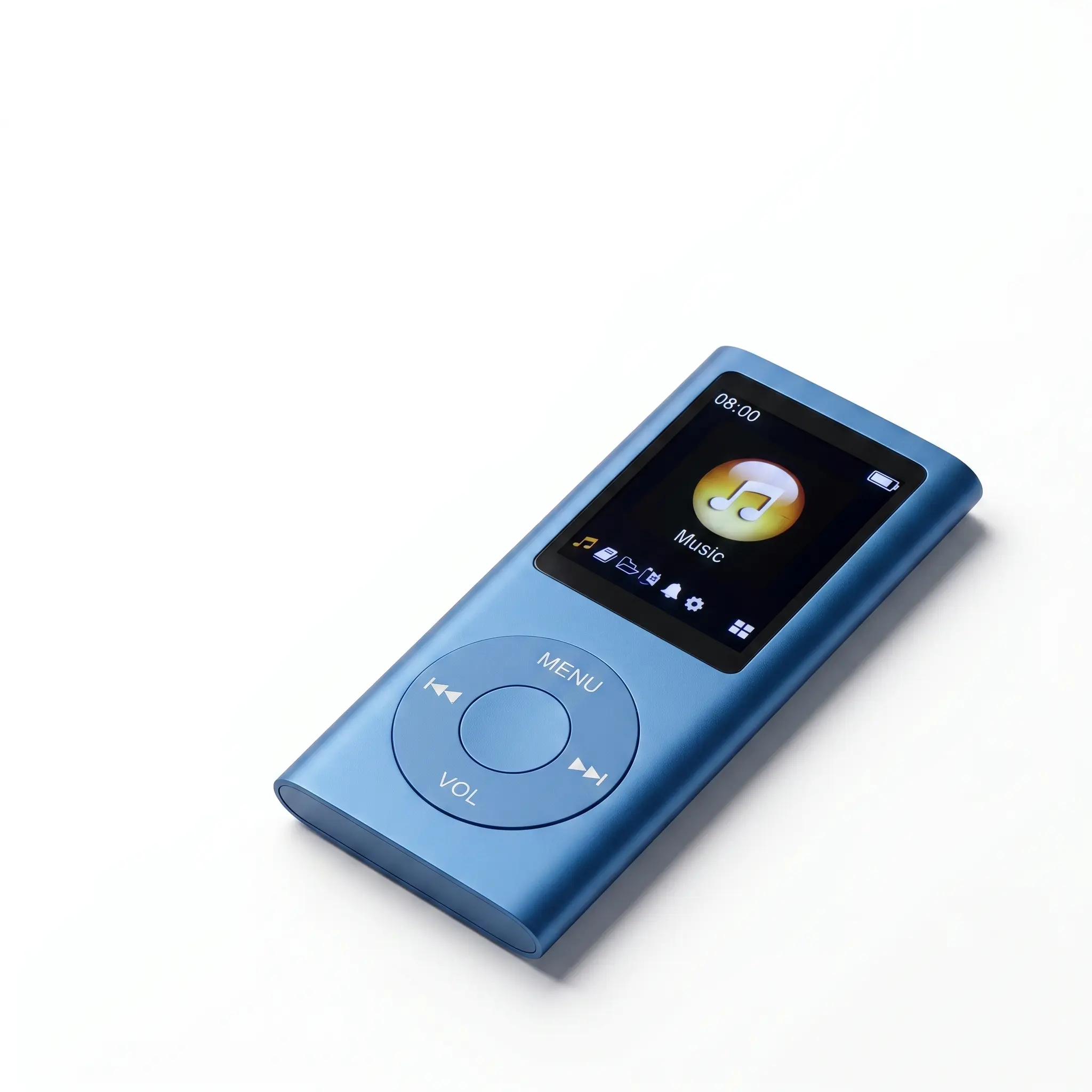 Aluminum Alloy MP3 Player, 1.8 Inch LCD Screen Slim Portable Lossless HiFi Music Player