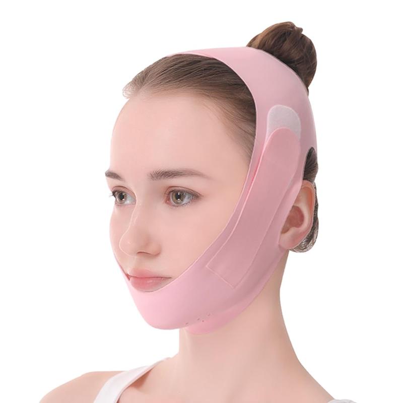 V Line Lifting Mask, Chin Strap for Sleeping, Reusable Double Chin Reducer, Jaw Exerciser, Face Slimming, Sagging Prevention, Medium