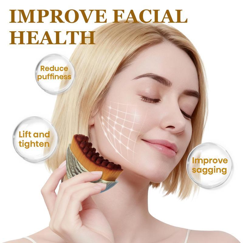 Lymphatic Contour Face Brush for Jawline & Chin Sculpting, Dry Brushing Massager for Lymphatic Drainage & Facial Fatigue Relief, Ergonomically Designed to Fit The Skin Precisely, Gift for Women, Valentine's Day Gift