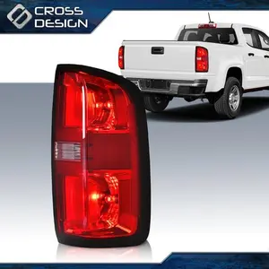 CROSSDESIGN Tail Light Fit For 2015-2022 Chevrolet Colorado Passenger Side Right With Bulb