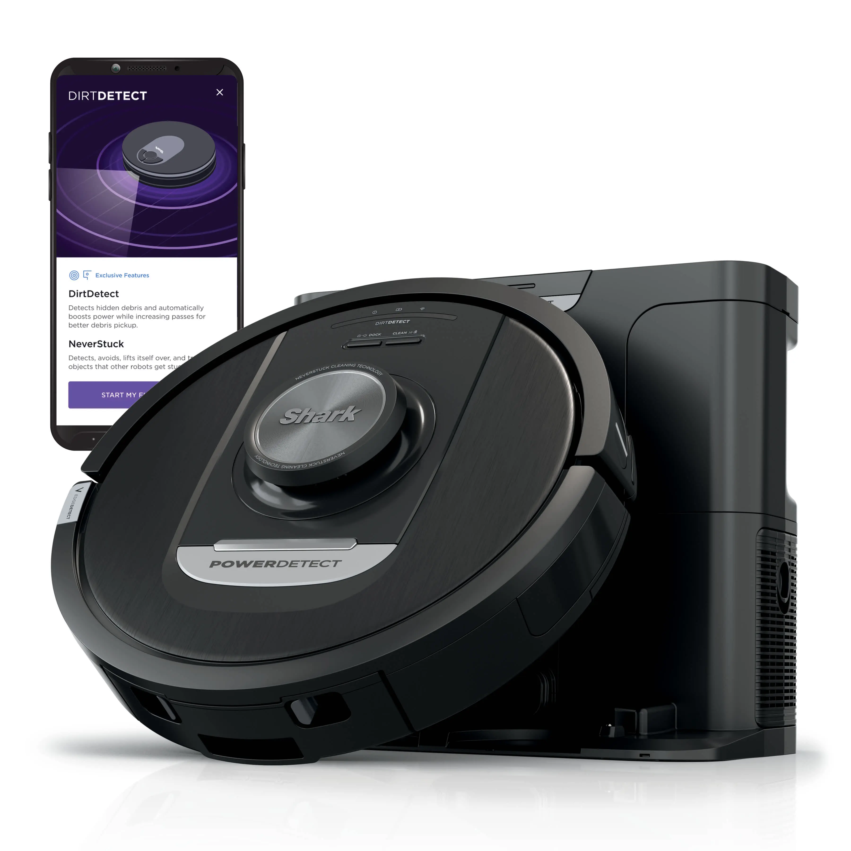 Shark PowerDetect Self-Emptying Robot Vacuum - AV2820S