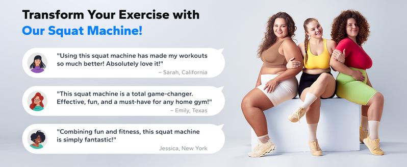 Merach Squat Machine Glutes Workout Adjustable Resistance Foldable Exercise Equipment Leg Exercise Machine with 350lbs Weight Capacity, Rowing Machine