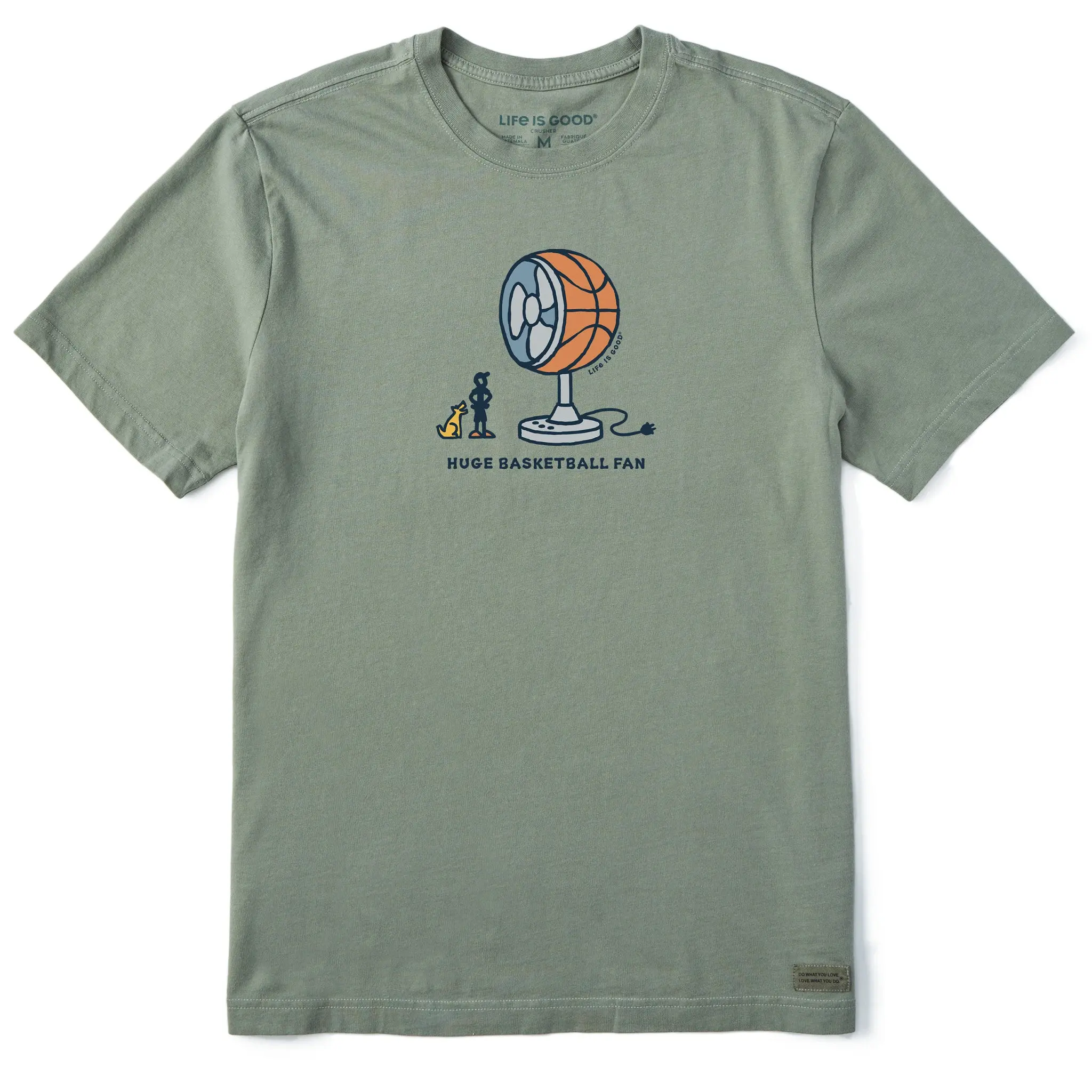 Men's Huge Basketball Fan Short Sleeve Crusher Tee