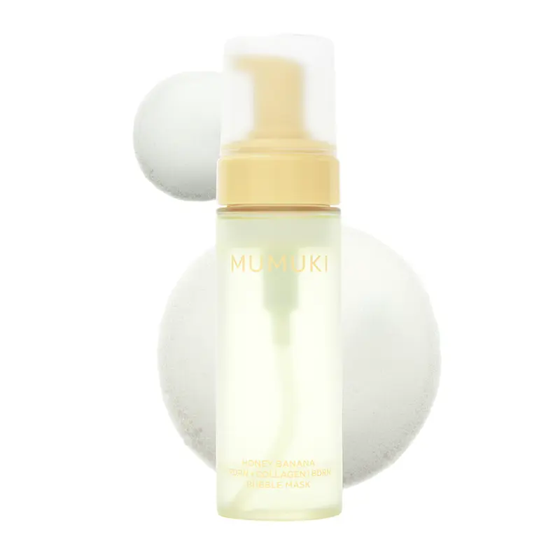 [MUMUKI] Fragrance-Free Honey Banana BDRN Bubble Mask Toner - 150ml No-Rinse Korean Skincare Toner for Sensitive & Dry Skin Adults, Skin Repair with Honey+Banana Complex, Banana-Derived PDRN, Panthenol, Hyaluronic Acid, Firming Hydrating Gentle Foam