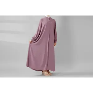 Macaron Shoulder Button Pullover Abaya (MA083)