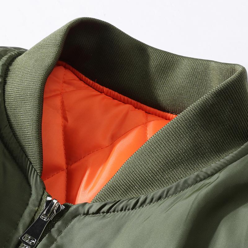 Men'S Vintage-Inspired Thickened Bomber Jacket -  LongSleeve, Zip-Up, Casual Style with Pockets, Winter, Casual Outerwear | Vintage Bomber Jacket , Men Winter Jacket For Men High Quality, Men Winter Coat ForMen, Winter Jacket Men, Jacket For Men