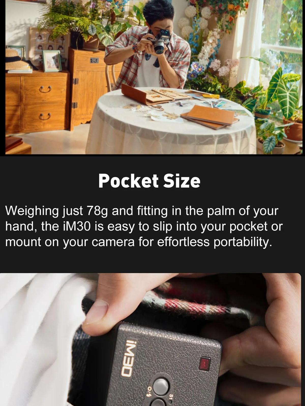 Godox Flash iM30 iFlash Camera Flash GN15 7:1/64 to Full Flash Power Steps,3.6s Recycle Time,CCT 6500K±200K with S1/S2 Optical Trigger for Canon Sony Nikon Fujifilm Fuji Olympus Panasonic Etc Cameras Godox Flash iM30 iFlash Camera Flash GN15 7:1/64 to Full Flash Power Steps,3.6s Recycle Time,CCT 6500K±200K with S1/S2 Optical Trigger for Canon Sony Nikon Fujifilm Fuji Olympus Panasonic Etc Cameras