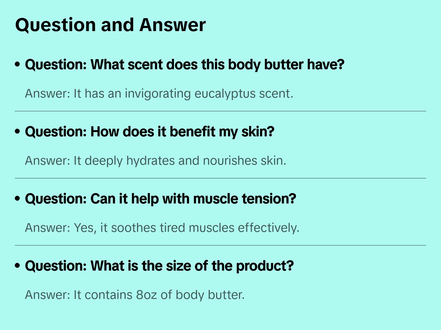 Eucalyptus Magnesium Body Butter 8oz