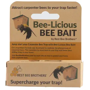 Best Bee Brothers, Carpenter Bee Bait, 1PK, baits 6-10 traps Best Bee Brothers, Carpenter Bee Bait, 1PK, baits 6-10 traps
