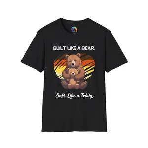 Built Like a Bear, Soft Like a Teddy T-Shirt | LGBTQ+ Bear Pride Tee