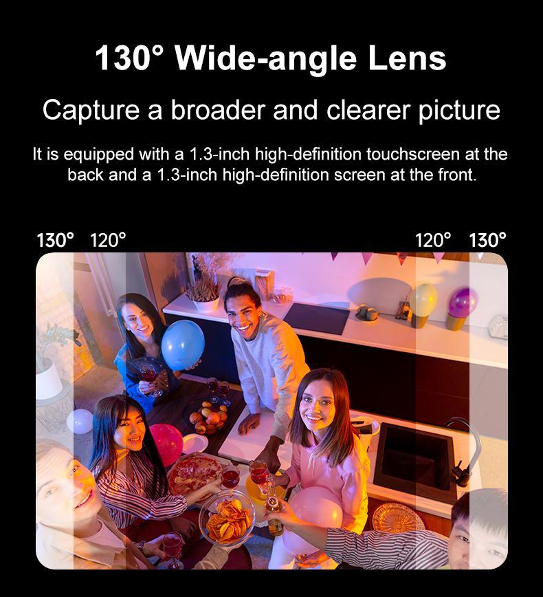 NUISK WiFi Action Camera with Dual Touch Screens Waterproof Up to 98ft 5X Zoom EIS Stabilization Compact Magnetic Mount ,Ideal Gift for Girls, Boys Teenagers, and Beginners, Birthday Christmas Gift Stick Bodycam Camera TikTokShopSpringGlowUp