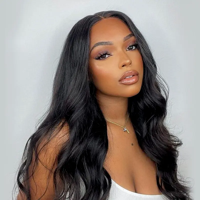 Frodio Veralux™ Blend Human Hair Middle Part Loose Wave Wig | Glueless, Ready to Wear, Blend Hair Wig for Black Women Frodio Veralux™ Blend Human Hair Middle Part Loose Wave Wig | Glueless, Ready to Wear, Blend Hair Wig for Black Women