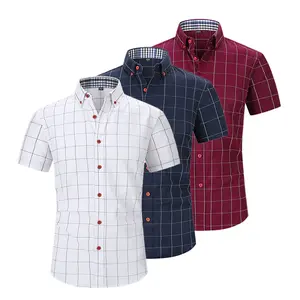 Men’s Summer Ice Silk Short-Sleeve Shirt, Lightweight Korean Style Business Casual Slim Fit, Wrinkle-Resistant