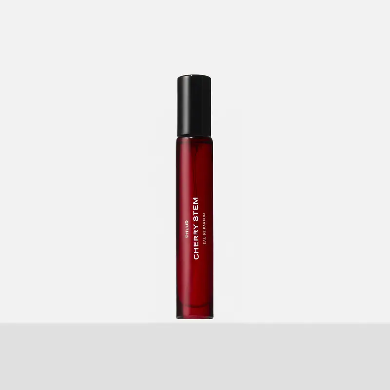 PHLUR Cherry Stem Eau de Parfum - Travel Size Perfume with Black Cherry, Red Freesia, Plum Nectar & Ebony Woods (9.5mL)