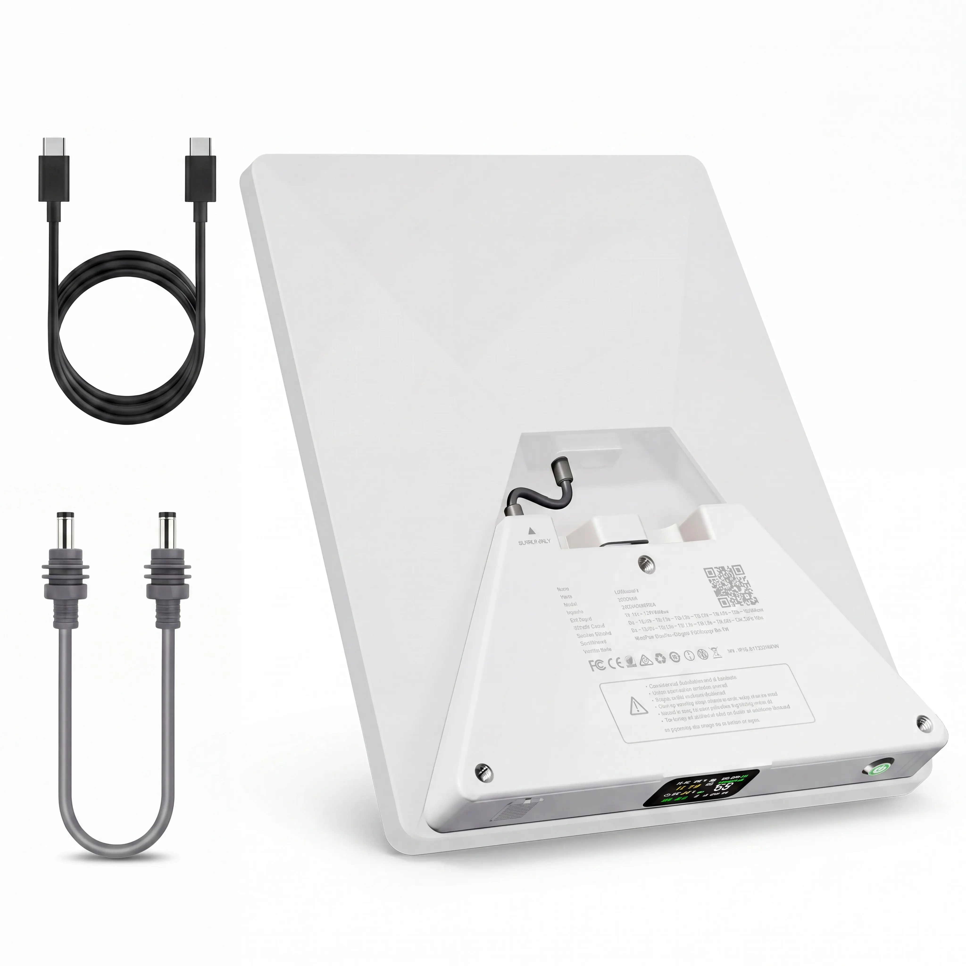 Starlink Mini Battery Pack - 99Wh 27500mAh Waterproof Portable Power Bank with USB-C Input, Pass-Through Charging, LCD Display, Smart App, 4H+ Runtime, IP65 for Camping, Off-Grid Use, Water Proof