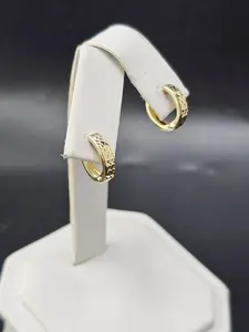 14K Gold Earrings - Huggie Hoops 14K Gold Earrings - Huggie Hoops