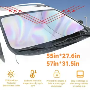 Universal Car Windshield Sunshade,Foldable,Easy to Store,Protect from UV Ray,Reduce the Cabin Temperature,Automotive Interior,Sun Block Car Accessories