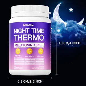Nighttime Heat Energy Capsules for Sleep Support |   Melatonin, Magnesium, Vitamin D3, L-Theanine, Red Bean, Green Coffee Bean, Passionfruit & Lemon Balm