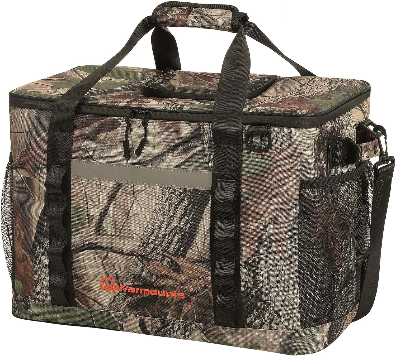 WARMOUNTS Insulated Cooler Bag 75/48 Cans, Soft Sided Portable Lunch Bag Coolers w/Zippered Top, Leak Proof PVC Interlayer, 5-Layer Insulation Large Ice Chest Bag for Travel, Camping, Beach, Picnic