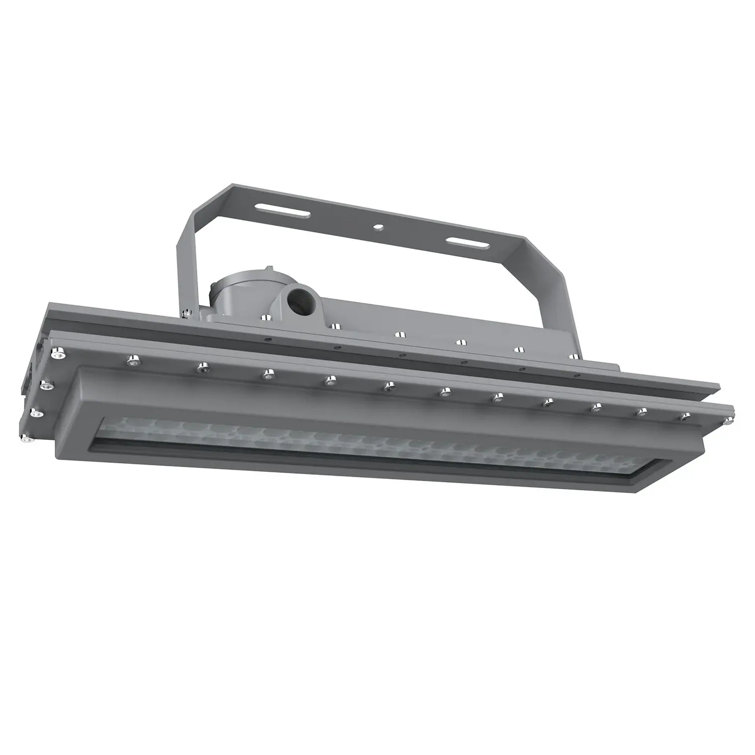 60W Explosion Proof LED Linear Light 5000K 7800LM IP67 Hazardous Location 120-277V 2FT U-Bracket, Water Resistant, Pole