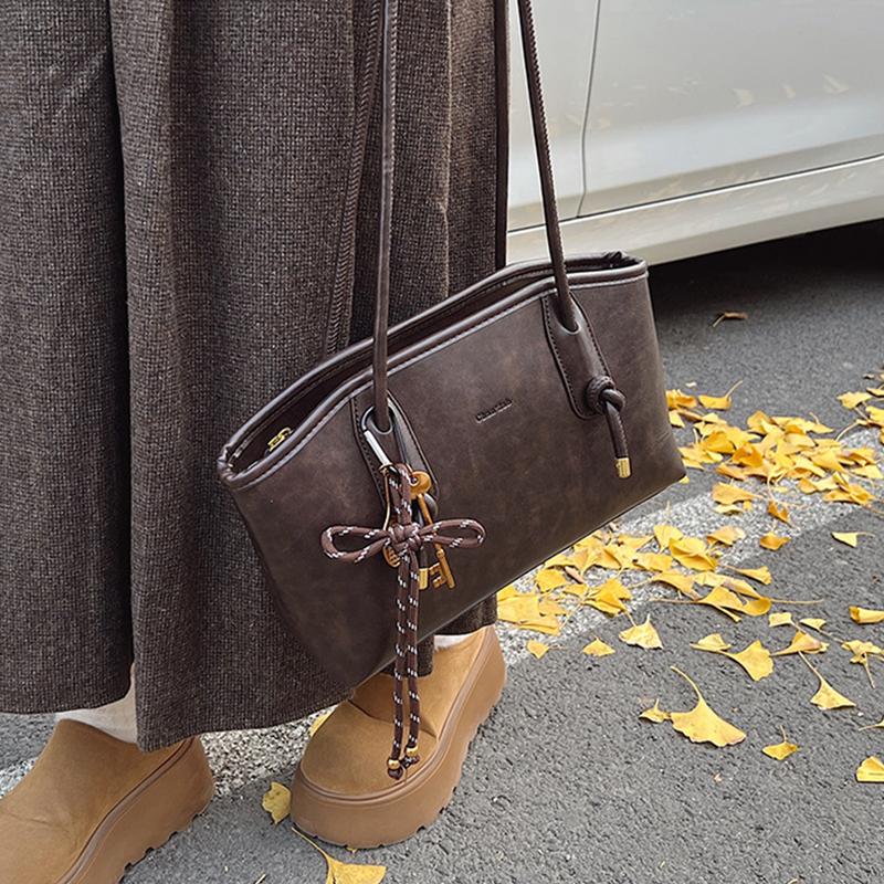 Fall&Winter Women's Elegant Solid Color Shoulder Bag, 2026 Fashionable Large Capacity Crossbody Bag for Daily Used,Casual Trendy Versatile High-quality Daily Commuting Bag Fall&Winter Women's Elegant Solid Color Shoulder Bag, 2026 Fashionable Large Capacity Crossbody Bag for Daily Used,Casual Trendy Versatile High-quality Daily Commuting Bag