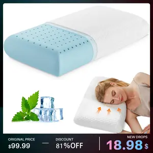 Memory Foam Pillows for Sleeping, Bed Pillow Soft and Comfortable, Cooling Pillow with Removable and Machine Washable Cover, Hotel Pillow