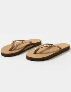 [HOT - TOP RATED] RAINBOW Flirty Braidy Womens Flip Flops