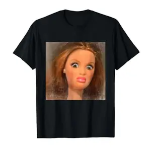 Funny Disgusting Doll Face Meme T-shirt for Men Women T Shirts Short Sleeve Tops Casual Shirts for Women,Father's Day Blanket,Gift for Father, Gift for Mother