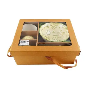 Golden Lion 9-Piece Dinnerware Set - Yellow Floral Design, Includes Bowls & Spoons, Ideal for All Seasons