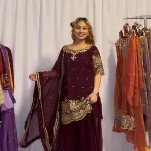Maroon Kurta Set