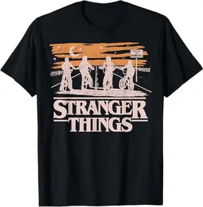 Netflix Stranger Things Night Silhouettes - Sale - T-Shirt