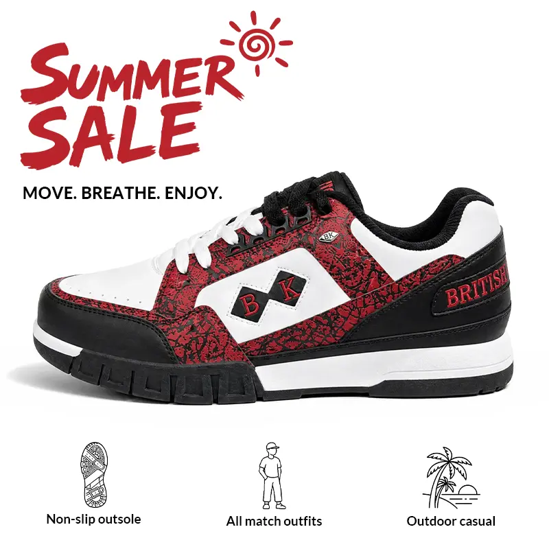 British Knights Men's Casual Old School Sneakers - Comfy Daily Footwear for Sneakerheads,tiktokshopbacktoschool Wear black shoes, men's shoes, everyday sneaker, durable outsole, sohochic TikTok Shop Stock Up Pick,   Training Running Boy Athletic Closed