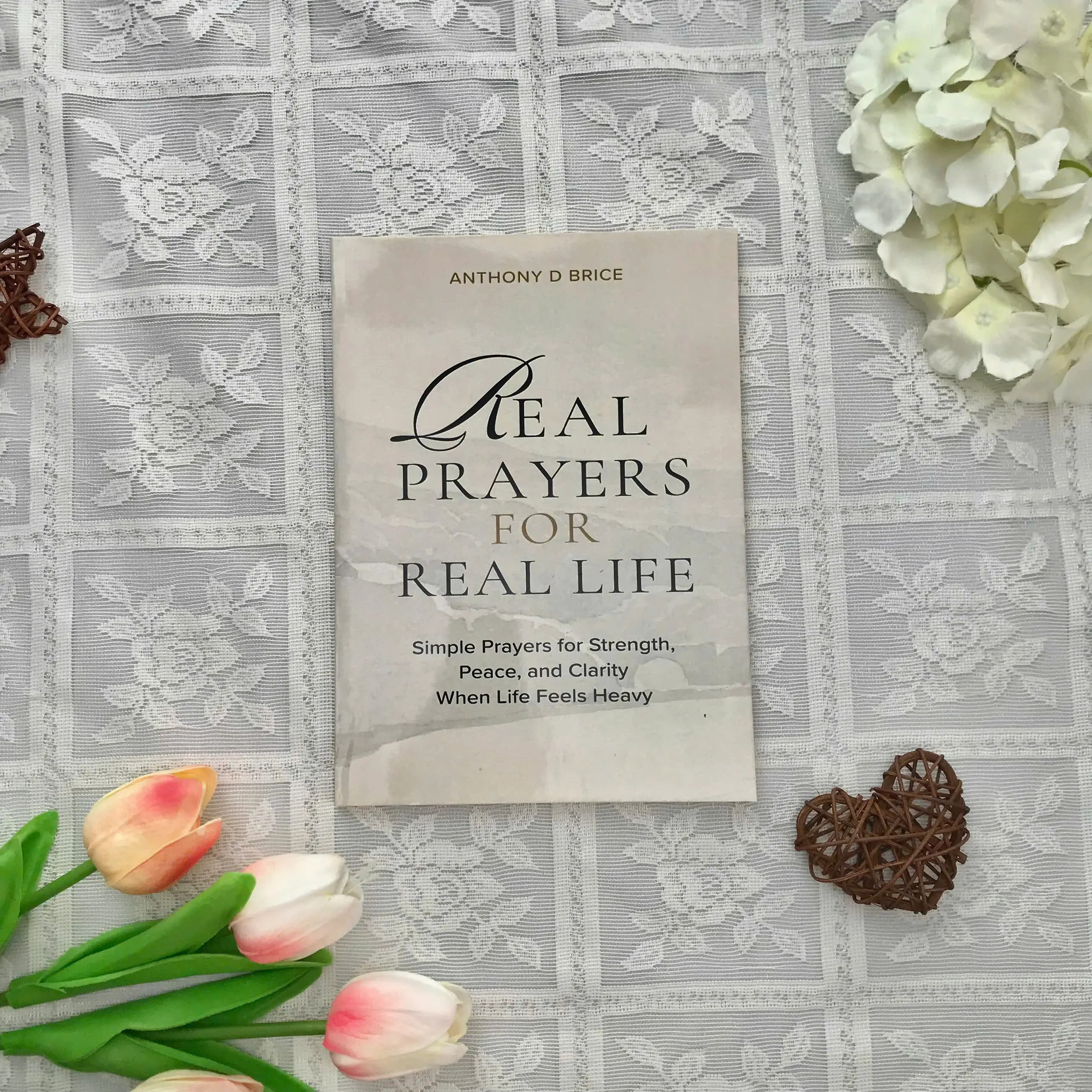 Real Prayers for Real Life Book – Daily Prayer Guide for Everyday Moments, Christian Devotional Book, Inspirational Faith Gift