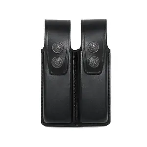 Colt 1911 Double Magazine Pouch/Carrier/Case Leather Magazine Pouch Handmade (K003)