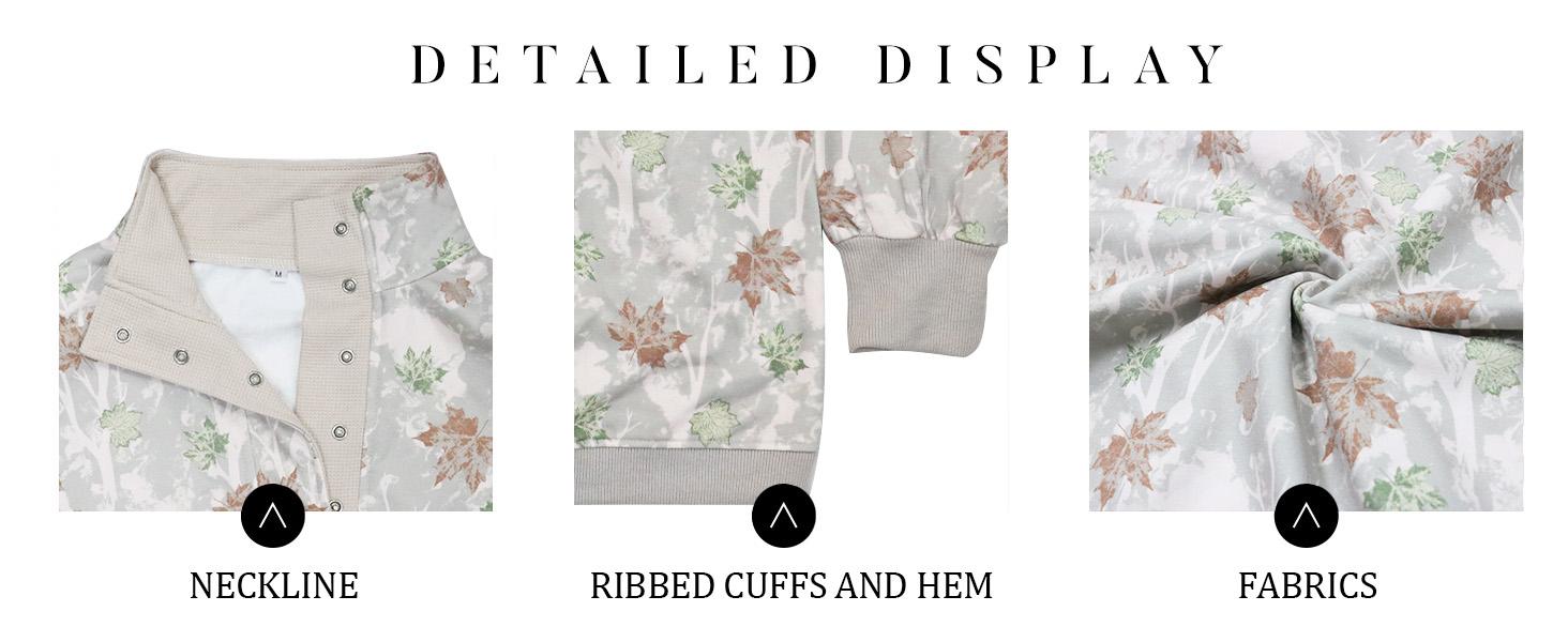 Soesdemo Women's Apricot Hoodie Oversized Waffle Camouflage Knit Pullover Sweatshirt – Fleece Lined Mock Neck Tunic Comfort Hoodie with Buttons, Long Sleeve Cozy Fall Womenswear Top SpringStatements Soesdemo Women's Apricot Hoodie Oversized Waffle Camouflage Knit Pullover Sweatshirt – Fleece Lined Mock Neck Tunic Comfort Hoodie with Buttons, Long Sleeve Cozy Fall Womenswear Top SpringStatements