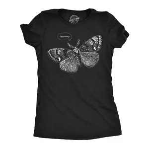 Womens Funny T Shirts Laaaaamp Sarcastic Moth Graphic Novelty Tee for Ladies Funny Womens T Shirts Cute Vintage Fashion Casual Ladies T-Shirt Gift Funny Sarcastic Top Women's Novelty Tees Black -