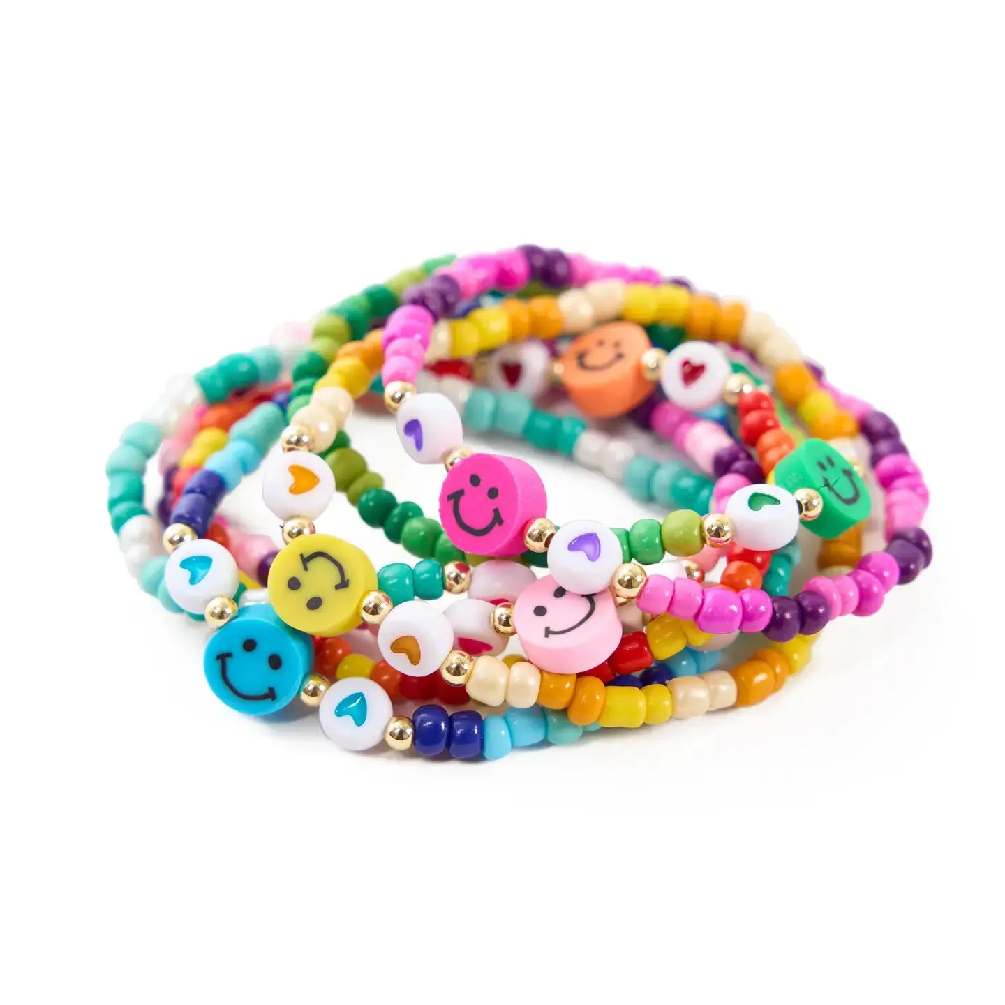 Tween Happy Face Bracelet- Set of 2