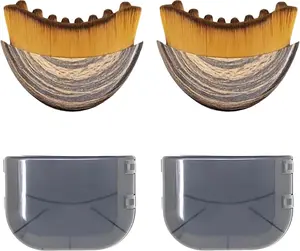 2PCS Lymphatic Contour Face Brush, Lymphatic Drainage Brush, Gentle Facial Sculpting for Jawline & Cheeks, Ergonomically Designed to Fit The Skin Precisely