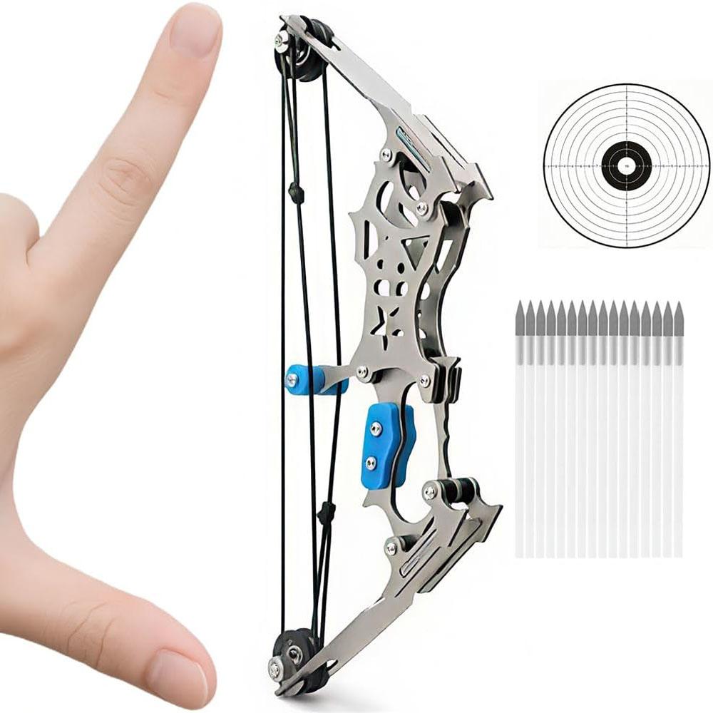 (1 pack) Compound bow and arrow set, suitable for target archery and small game hunting, portable survival bow, ideal gift, suitable for both left-handed and right-handed users. (1 pack) Compound bow and arrow set, suitable for target archery and small game hunting, portable survival bow, ideal gift, suitable for both left-handed and right-handed users.