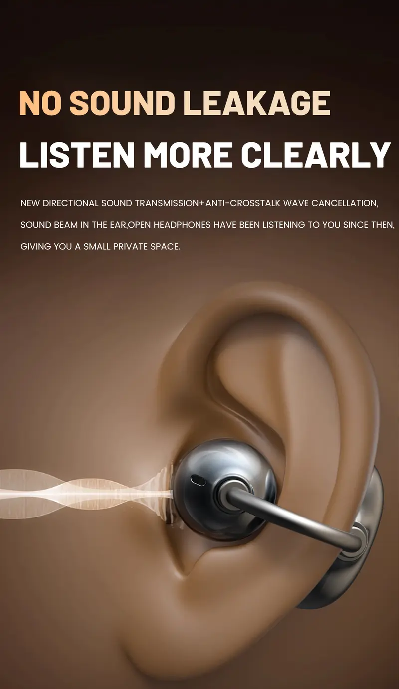 Touch controls on open-ear wireless earbuds