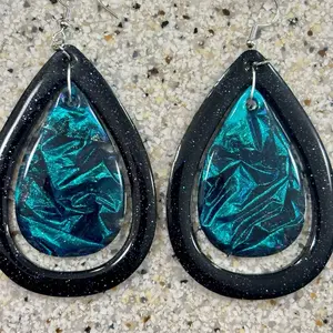 Double Teardrop Shaped Earrings