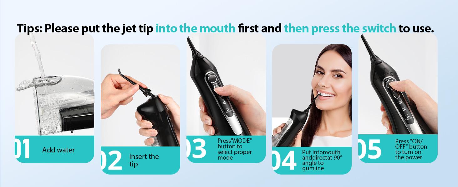 COSLUS CX20 Water Flosser For Teeth Cleane: Portable Cordless Oral Irrigator 300ML, 5 Nozzle,Multimodes, Rechargeable,IPX7 Waterproof for whitening tablets,Tongue Scraper Water Flosser For Braces,water flosser for tonsil stones/tartar, Oral Plaque Remover COSLUS CX20 Water Flosser For Teeth Cleane: Portable Cordless Oral Irrigator 300ML, 5 Nozzle,Multimodes, Rechargeable,IPX7 Waterproof for whitening tablets,Tongue Scraper Water Flosser For Braces,water flosser for tonsil stones/tartar, Oral Plaque Remover