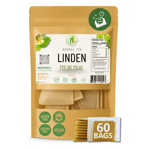 VIRAL Bexpertsusa Tila Té (Linden Tea) – 60 Tea Bags, 100% Natural, Vegan, Herbal, Caffeine-Free, Gluten-Free, Non-GMO, Soothing Traditional Infusion