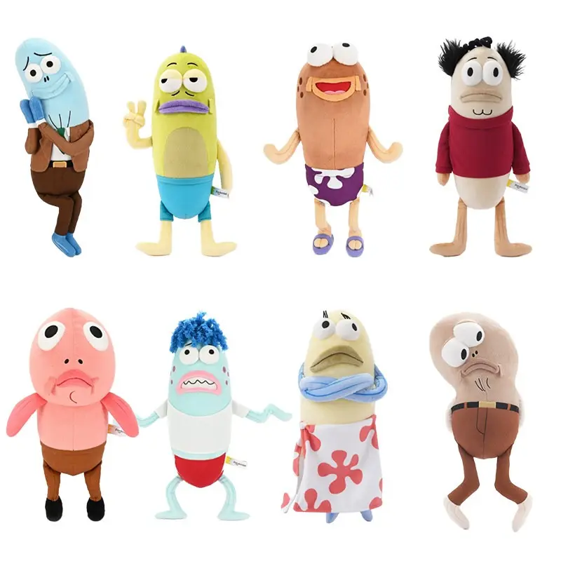 SpongeBob SquarePants Plush Series Passerby Fish 35cm Plush Toy，Back To School