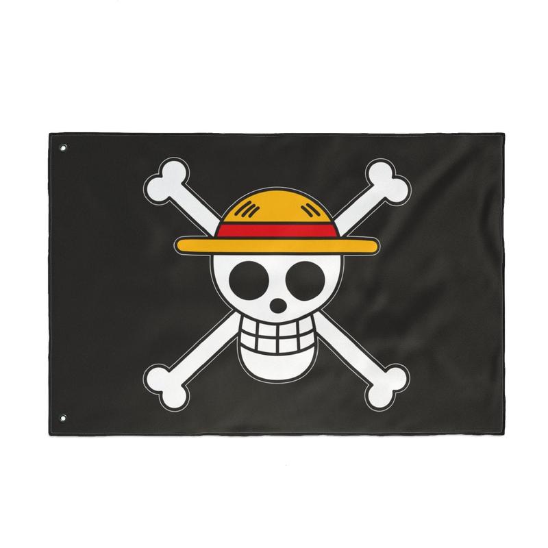 Double Sided Straw Hat Flag: Fun Party & Nautical Decor