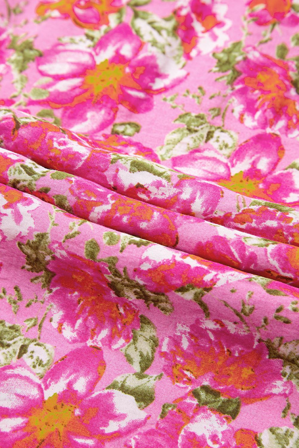 Mntaor Women's Floral Print Lace Tie Strap Dress Empire Waist Elegant Sleeveless Square Neck Maxi Dress for Casual Women - Womenswear