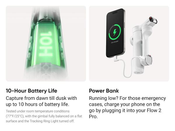 Insta360 Flow 2 - Foldable AI Phone Gimbal, AI Tracking, Multi-Person Tracking, Built-in Tripod/Selfie Stick, Remote Control, iPhone/Android Portable Stabilizer