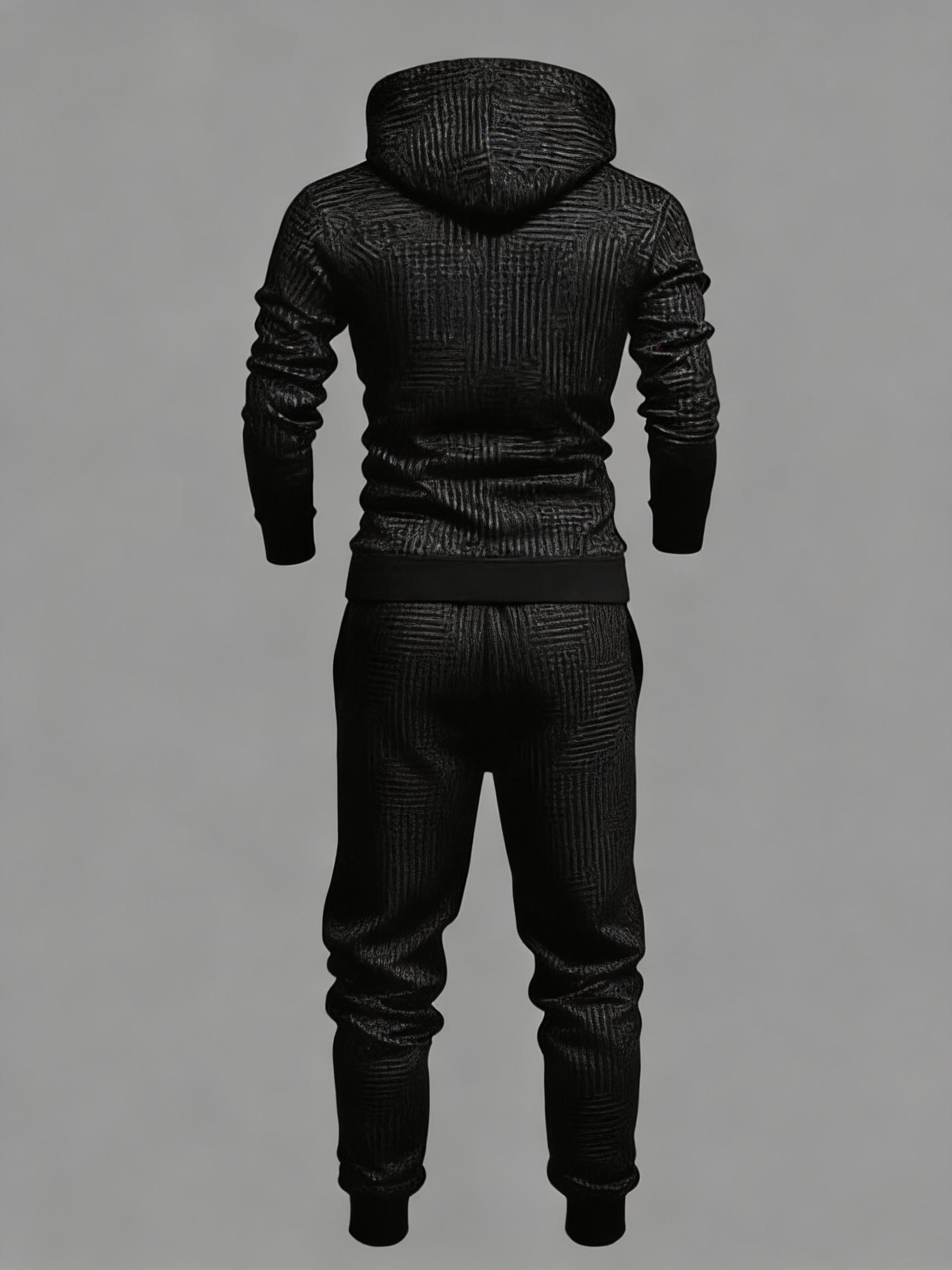 European and American fashionable men's two-piece set with letter printing hoodie, stylish and cool, suitable for daily outdoor casual wear, also can be worn in nightclubs, the fabric is comfortable and soft, easy to care for, machine washable