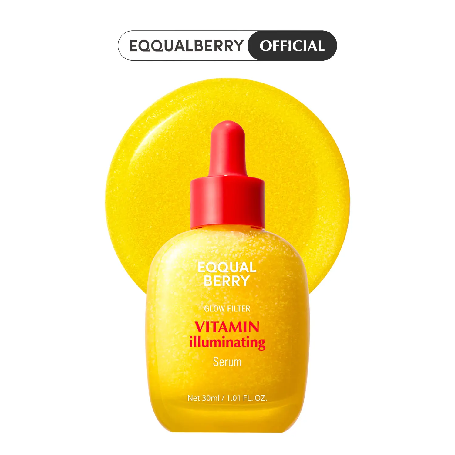EQQUALBERRY Vitamin Illuminating Serum – Brightening Acerola Water Serum with Niacinamide, Ceramide and Hyaluronic Acid | Hydrating and Skin Barrier Support, 1.01 fl. oz. / 30 ml